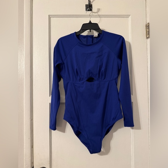 Fabletics Offshore Long Sleeve One-Piece Swimsuit Sz Large - Picture 5 of 8